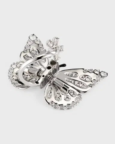 Staurino 18k White Gold Diamond Butterfly Ring, Size 7 | Thumbnail 3