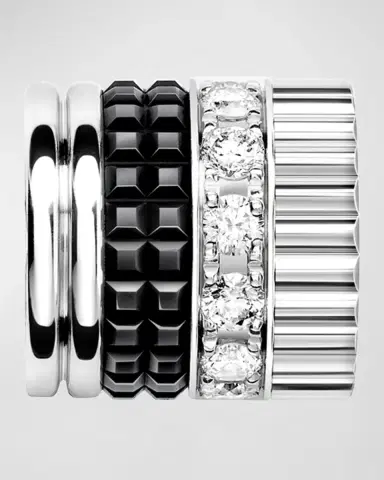 Boucheron Quatre 18K White Gold Double Edition Small Tie Necklace | Thumbnail 5 Boucheron Quatre 18K White Gold Double Edition Small Tie Necklace | Thumbnail 5