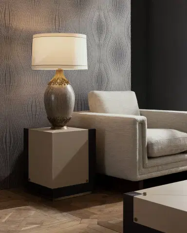 Arteriors Tatiana Leather Accent Table | Thumbnail 6