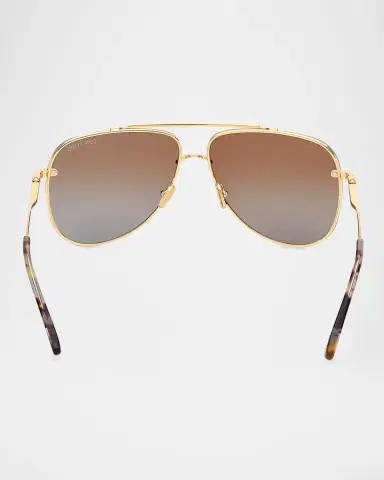 Tom Ford Men's Leon Metal Aviator Sunglasses | Thumbnail 5
