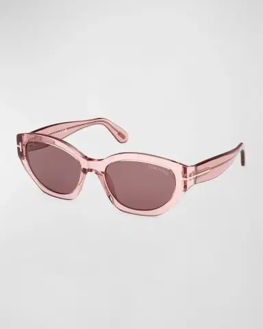 TOM FORD Penny Acetate Butterfly Sunglasses | Thumbnail 4