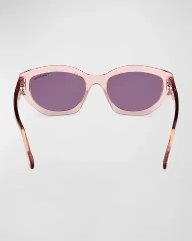 TOM FORD Penny Acetate Butterfly Sunglasses | Thumbnail 5
