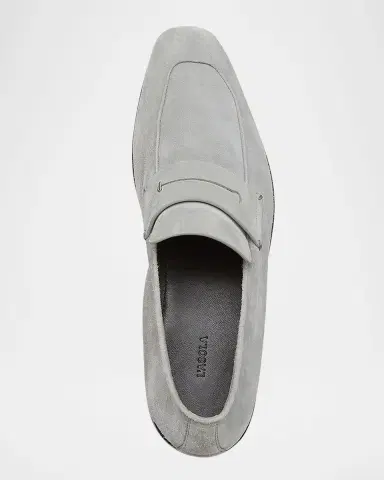 Zegna Men's Suede Penny Loafers | Thumbnail 5 Zegna Men's Suede Penny Loafers | Thumbnail 5