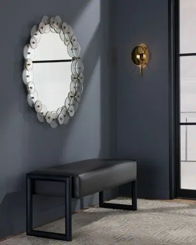 Arteriors Wilcox Leather Bench, 48" | Thumbnail 6
