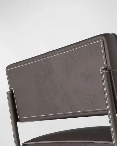 Arteriors Topanga Leather Bar Stool, 29" | Thumbnail 4