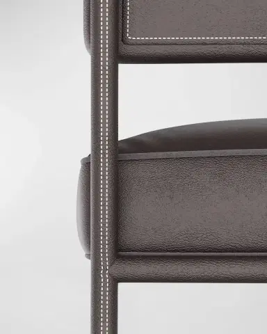 Arteriors Topanga Leather Bar Stool, 29" | Thumbnail 5