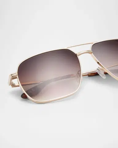 Barton Perreira Men 's Royale Titanium Aviator Sunglasses | Thumbnail 4 Barton Perreira Men 's Royale Titanium Aviator Sunglasses | Thumbnail 4