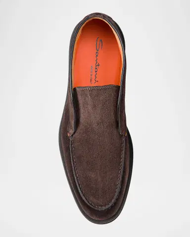 Santoni Men's Detroit Slip-On Suede Chukka Boots | Thumbnail 5