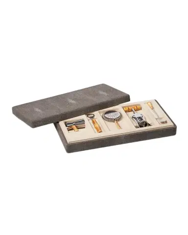 AERIN Faux Shagreen Bamboo Bar Set | Thumbnail 1 AERIN Faux Shagreen Bamboo Bar Set | Thumbnail 1