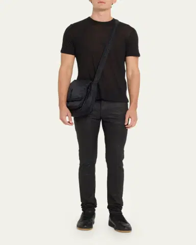 Saint Laurent Men's Niki Nylon Messenger Bag | Thumbnail 5 Saint Laurent Men's Niki Nylon Messenger Bag | Thumbnail 5