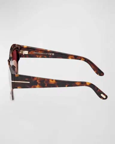 Tom Ford Guilliana Acetate Geometric Sunglasses | Thumbnail 3 Tom Ford Guilliana Acetate Geometric Sunglasses | Thumbnail 3