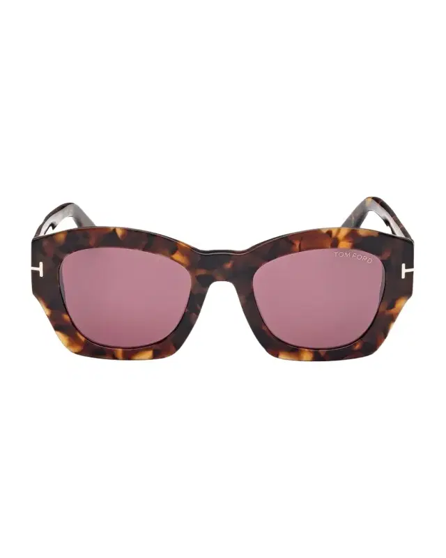 TOM FORD Guilliana Acetate Geometric Sunglasses