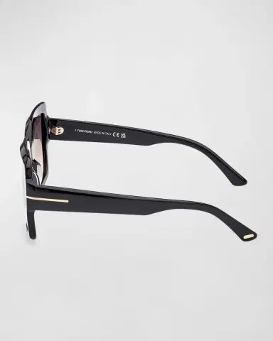 Tom Ford Kaya Beveled Acetate Square Sunglasses | Thumbnail 3 Tom Ford Kaya Beveled Acetate Square Sunglasses | Thumbnail 3