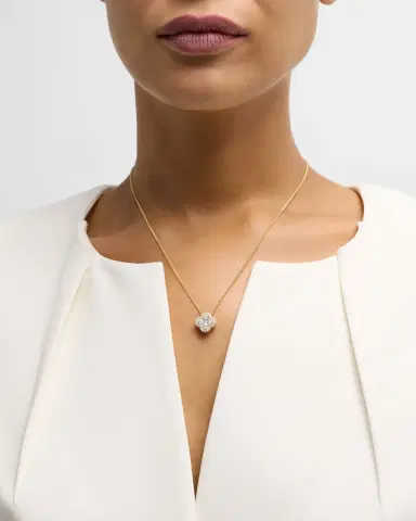 Neiman Marcus Diamonds 18K Gold GH/SI Diamond Pendant on 18" Chain, 1.37tcw | Thumbnail 2