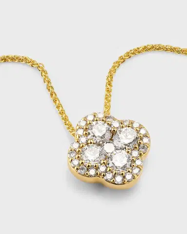 Neiman Marcus Diamonds 18K Gold GH/SI Diamond Pendant on 18" Chain, 1.37tcw | Thumbnail 3