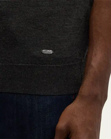 Brioni Men's Cashmere-Silk Crewneck Sweater | Thumbnail 5