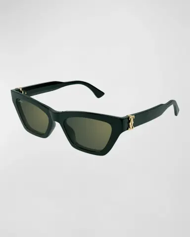 Cartier Logo Acetate Cat-Eye Sunglasses | Thumbnail 3 Cartier Logo Acetate Cat-Eye Sunglasses | Thumbnail 3