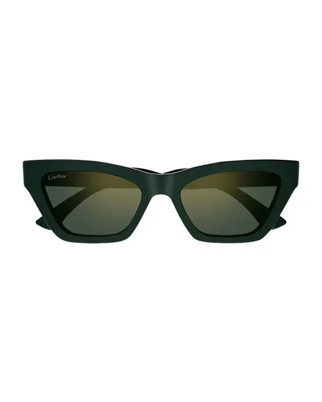 Cartier Logo Acetate Cat-Eye Sunglasses