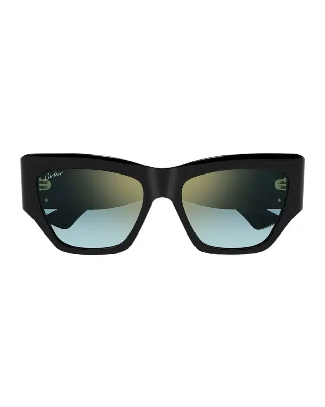 Cartier Monogram Acetate Cat-Eye Sunglasses