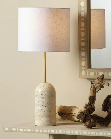 Jamie Young Holt Travertine Table Lamp | Thumbnail 2