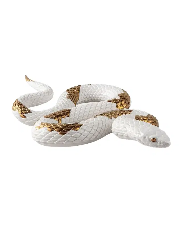 Lladro Snake Sculpture