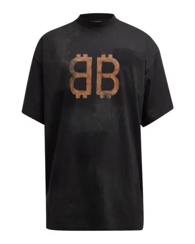 Balenciaga Men 's Crypto T Shirt Oversized | Thumbnail 1
