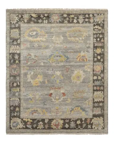Haven & Loom Eleanor Gray Hand-Knotted Rug | Thumbnail 1