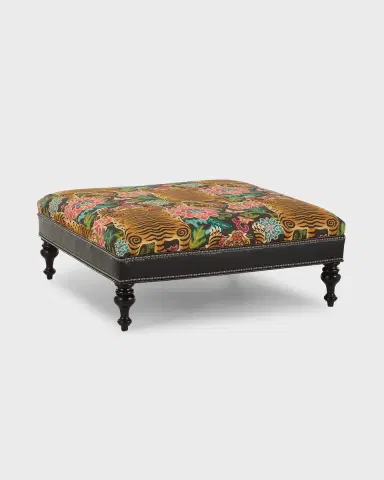 Old Hickory Tannery Priscillana Ottoman | Thumbnail 2