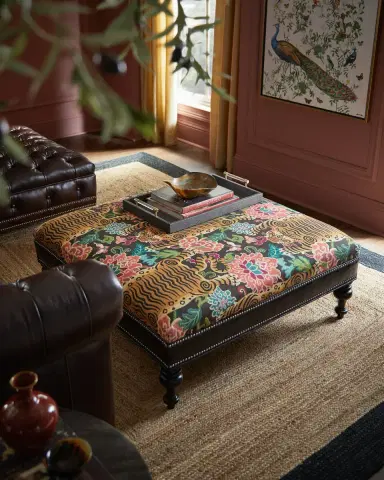 Old Hickory Tannery Priscillana Ottoman | Thumbnail 5