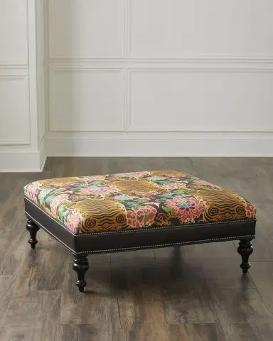 Old Hickory Tannery Priscillana Ottoman | Thumbnail 1