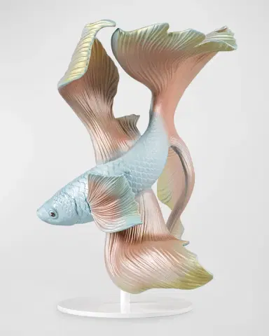 Lladro Betta Fish Sculpture - Left | Thumbnail 2 Lladro Betta Fish Sculpture - Left | Thumbnail 2