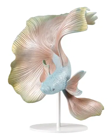 Lladro Betta Fish Sculpture - Left | Thumbnail 1 Lladro Betta Fish Sculpture - Left | Thumbnail 1