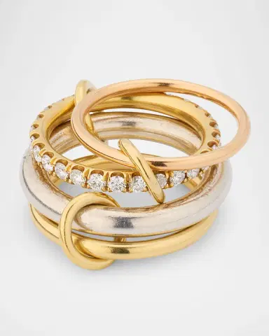 Spinelli Kilcollin Janssen MX 4-Linked Ring with Diamonds | Thumbnail 2