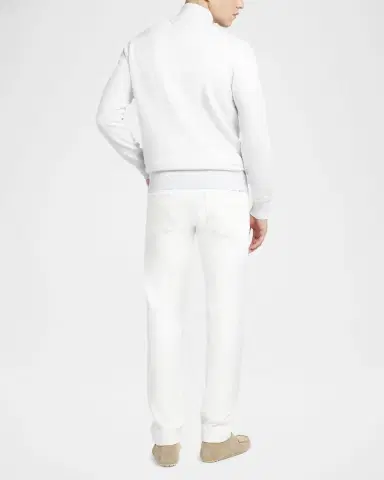 Loro Piana Men's Roadster 1/4-Zip Cashmere Sweater | Thumbnail 2