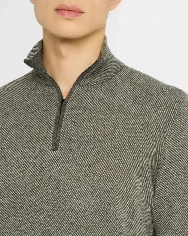 Loro Piana Men's Roadster 1/4-Zip Cashmere Sweater | Thumbnail 13