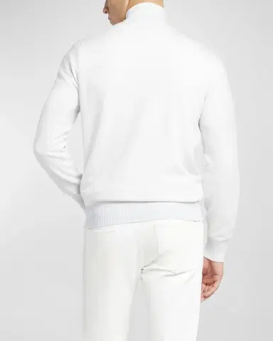 Loro Piana Men's Roadster 1/4-Zip Cashmere Sweater | Thumbnail 5