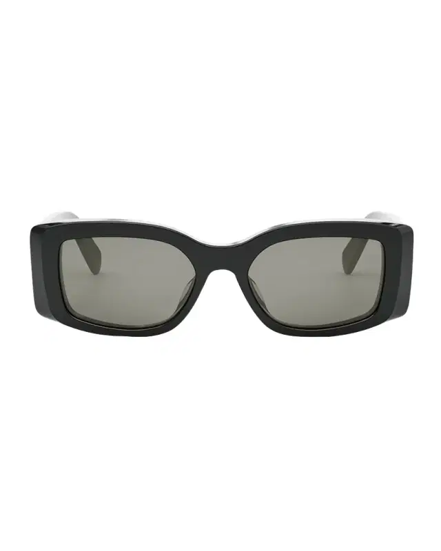 CELINE Men 's Triomphe Rectangular Acetate Sunglasses