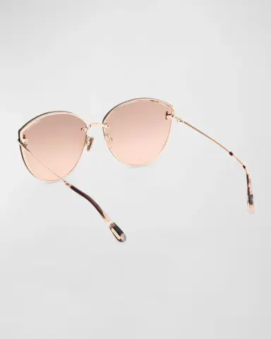 Tom Ford Evangeline Metal Cat-Eye Sunglasses | Thumbnail 2 Tom Ford Evangeline Metal Cat-Eye Sunglasses | Thumbnail 2