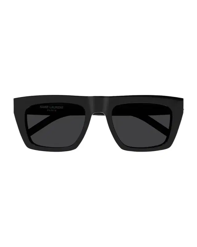 Saint Laurent YSL Acetate Flat-Top Rectangle Sunglasses