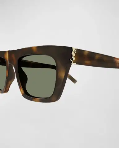 Saint Laurent YSL Acetate Flat-Top Rectangle Sunglasses | Thumbnail 2 Saint Laurent YSL Acetate Flat-Top Rectangle Sunglasses | Thumbnail 2