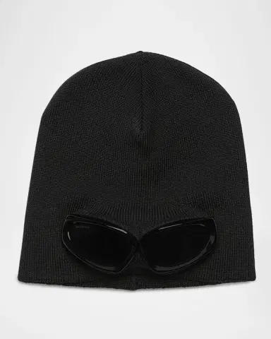 Balenciaga Men 's 3B Sports Icon Goggle Beanie | Thumbnail 2