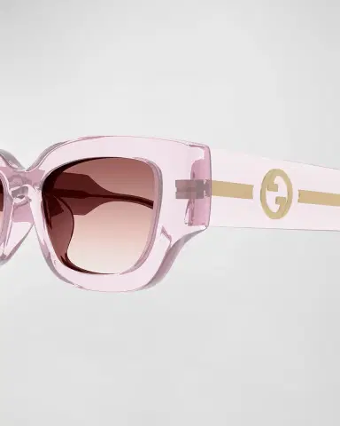 Gucci GG Logo Plastic Rectangle Sunglasses | Thumbnail 2 Gucci GG Logo Plastic Rectangle Sunglasses | Thumbnail 2