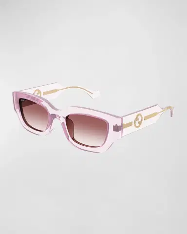 Gucci GG Logo Plastic Rectangle Sunglasses | Thumbnail 3 Gucci GG Logo Plastic Rectangle Sunglasses | Thumbnail 3