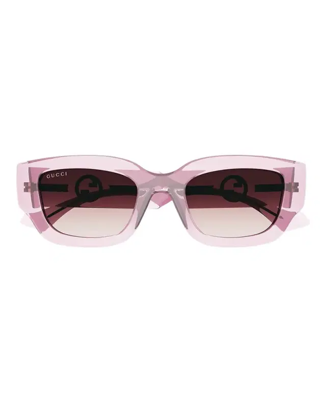 Gucci GG Logo Plastic Rectangle Sunglasses