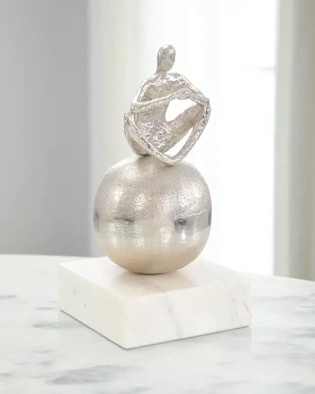 John-Richard Collection Meditation Sculpture on Marble