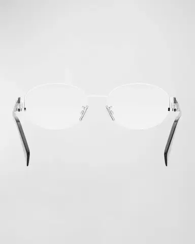 Celine Triomphe Metal Oval Glasses | Thumbnail 5 Celine Triomphe Metal Oval Glasses | Thumbnail 5