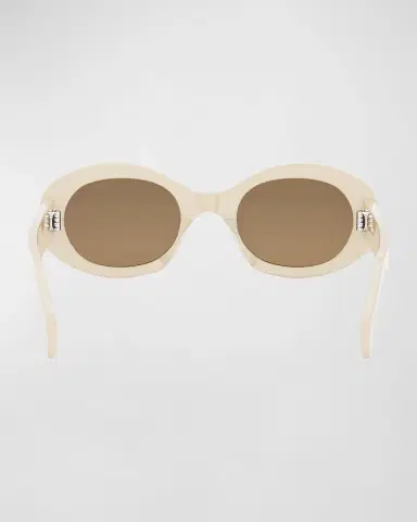 Celine Triomphe Acetate Oval Sunglasses | Thumbnail 5 Celine Triomphe Acetate Oval Sunglasses | Thumbnail 5