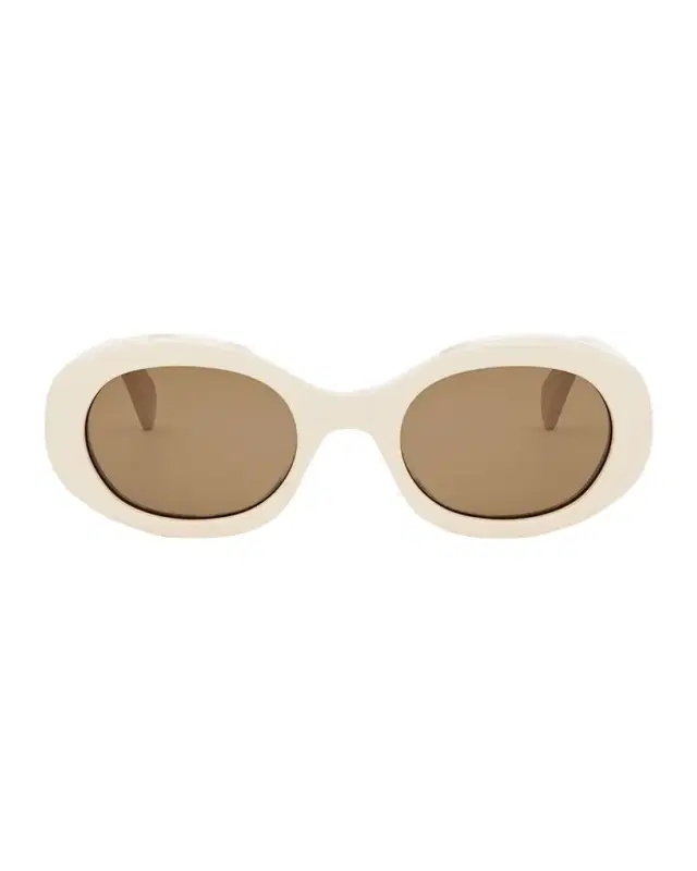Celine Triomphe Acetate Oval Sunglasses