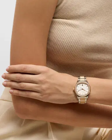 PIAGET Polo Date 36mm Steel & 18K Rose Gold Diamond Bezel Watch | Thumbnail 2 PIAGET Polo Date 36mm Steel & 18K Rose Gold Diamond Bezel Watch | Thumbnail 2