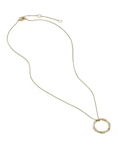 David Yurman Petite Pave Infinity Pendant Necklace | Thumbnail 1